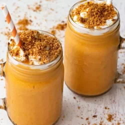 Batido saludable de carrot cake con zanahoria, nueces y canela