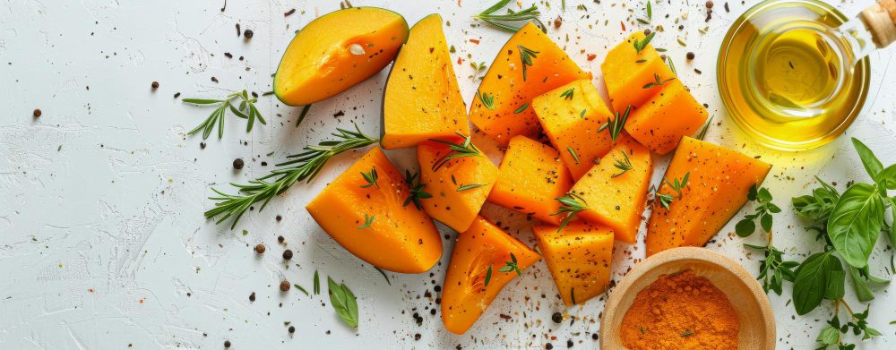 Calabaza y otros alimentos ricos en beta-caroteno y carotenoides naturales