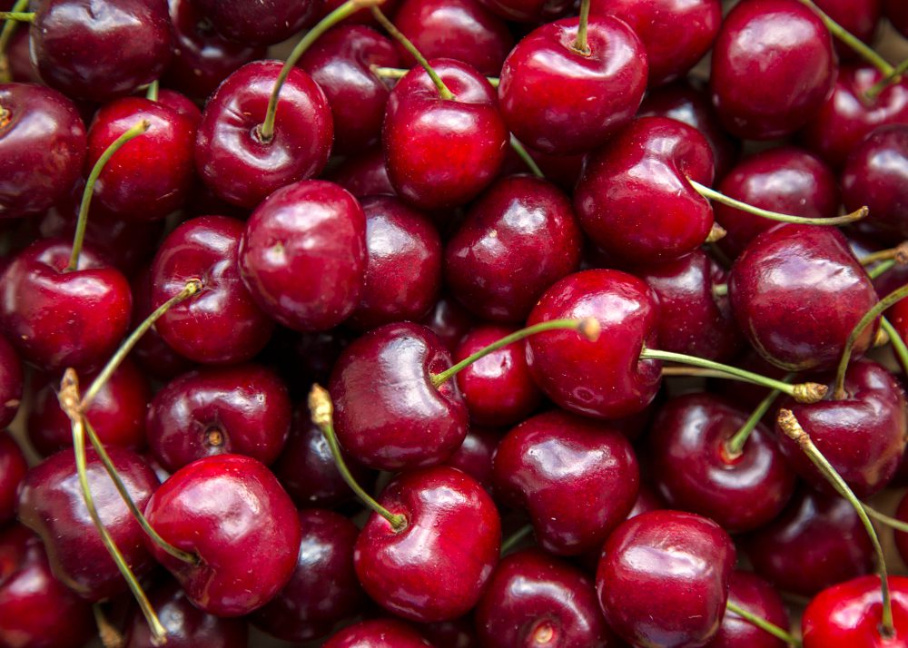 Cerezas con pesticidas