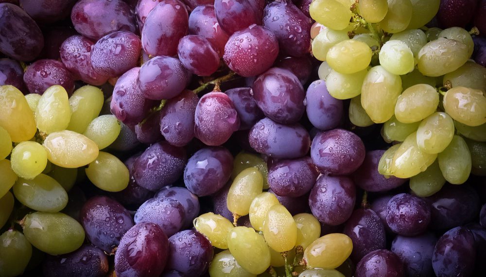 Uvas con pesticidas